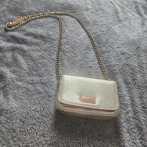 Lilly Pulitzer Metallic Silver Crossbody Bag